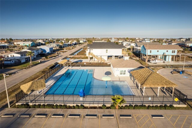 16535 Jamaica Inn Rd, Jamaica Beach, TX 77554 - community pool featuring a residential view