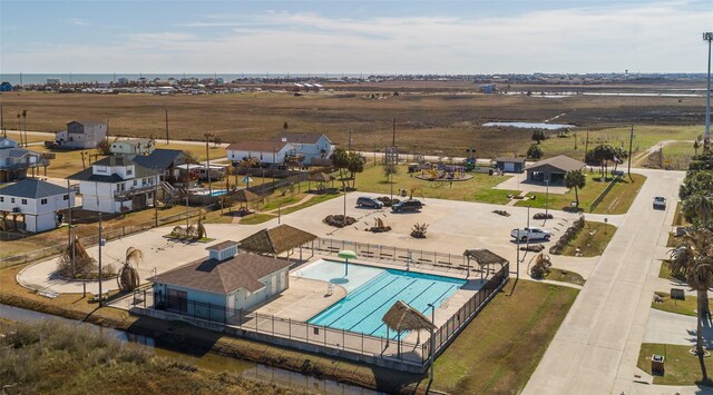 16535 Jamaica Inn Rd, Jamaica Beach, TX 77554 - bird's eye view of a pool