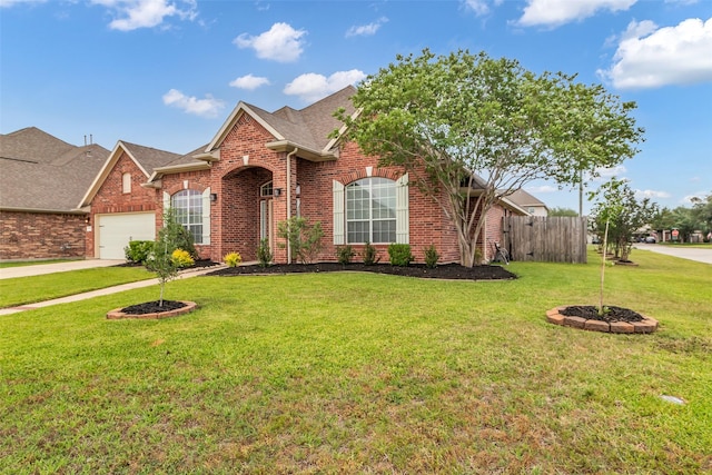 3031 Clover Trace Dr, Spring, TX 77386 - traditional-style home with brick siding, a garage, driveway, and a shingled roof