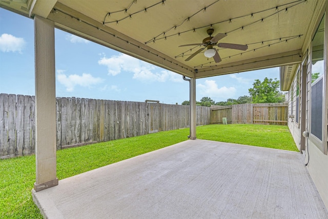 5212 Mcgrath Dr, Alvin, TX 77511 - view of patio with ceiling fan