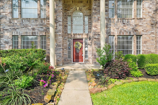 8602 Canyon Pine Dr, Spring, TX 77379 - doorway to property with brick siding
