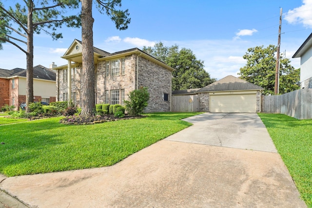 8602 Canyon Pine Dr, Spring, TX 77379 - view of home's exterior with a garage, brick siding, and driveway