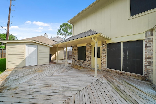 8602 Canyon Pine Dr, Spring, TX 77379 - view of wooden deck