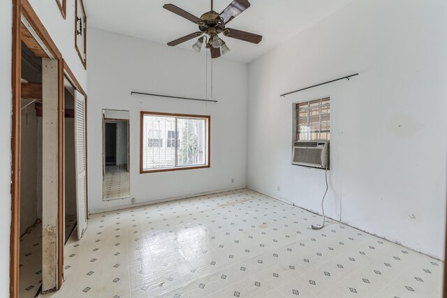 2009 Chestnut St, Houston, TX 77009 - unfurnished bedroom with cooling unit and light floors