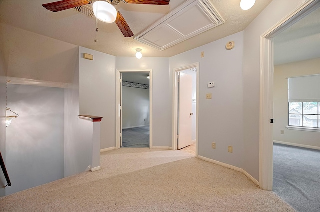 20011 Doherty Cir, Katy, TX 77449 - corridor featuring attic access, carpet flooring, and baseboards