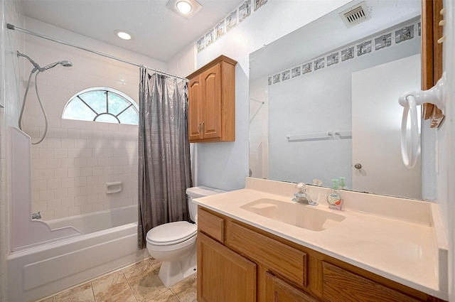 20011 Doherty Cir, Katy, TX 77449 - bathroom featuring shower / bath combo with shower curtain, toilet, and vanity