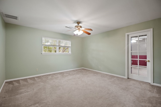111 Whispering Oaks Dr, Seabrook, TX 77586 - carpeted spare room featuring a ceiling fan and baseboards