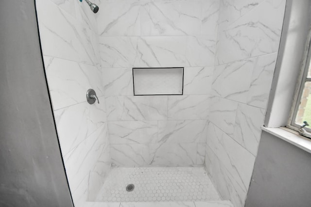 141 E Twickenham Trl, Houston, TX 77076 - full bathroom featuring a marble finish shower