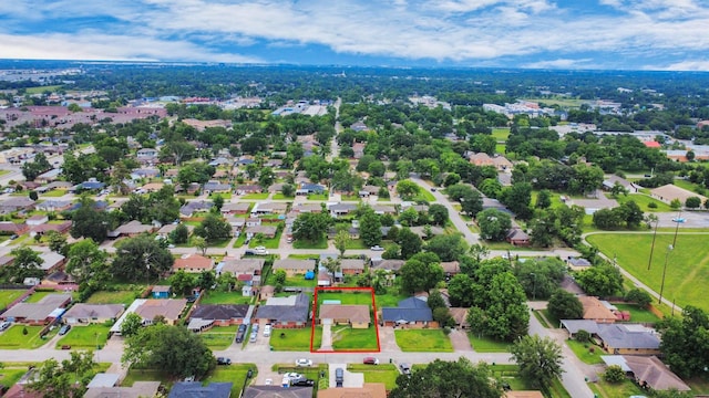 141 E Twickenham Trl, Houston, TX 77076 - aerial view of residential area featuring property boundaries highlighted
