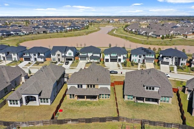 24407 Green Buffalograss Trl, Katy, TX 77493 - aerial perspective of suburban area with a large body of water