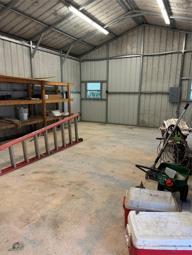 10 Walnut Loop, Shepherd, TX 77371 - garage with metal wall