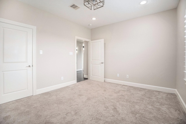 11503 Kings Point Blvd, Mont Belvieu, TX 77535 - unfurnished bedroom with carpet flooring, baseboards, and recessed lighting