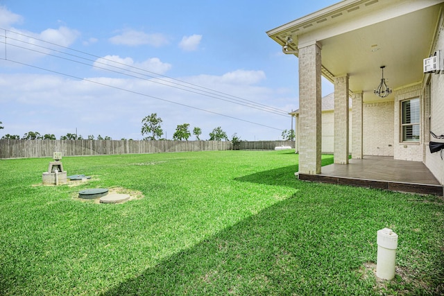 11503 Kings Point Blvd, Mont Belvieu, TX 77535 - view of yard with a patio area
