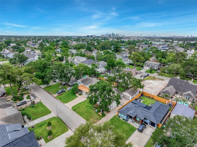1635 Althea Dr, Houston, TX 77018 - aerial view of property's location featuring nearby suburban area and nearby urban area