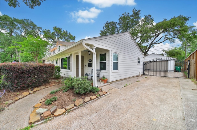 1635 Althea Dr, Houston, TX 77018 - view of front of house with a gate
