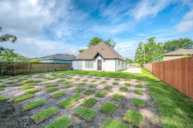 8714 Clarington St, Houston, TX 77016 - rear view of house with cooling unit