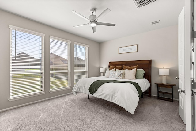 16334 Silver Emperor St, Humble, TX 77346 - bedroom featuring carpet, baseboards, and ceiling fan