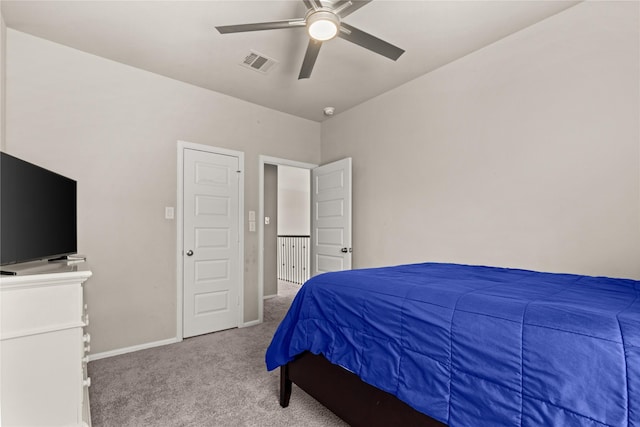 16334 Silver Emperor St, Humble, TX 77346 - bedroom featuring carpet floors, baseboards, and a ceiling fan