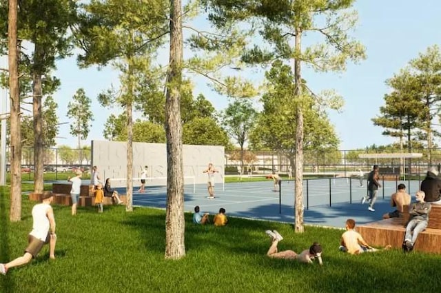 4523 Keystone St, Houston, TX 77021 - view of tennis court