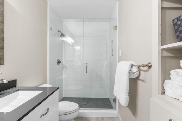 1146 Fountain View Dr Unit 204, Houston, TX 77057 - full bath with vanity, toilet, and a stall shower
