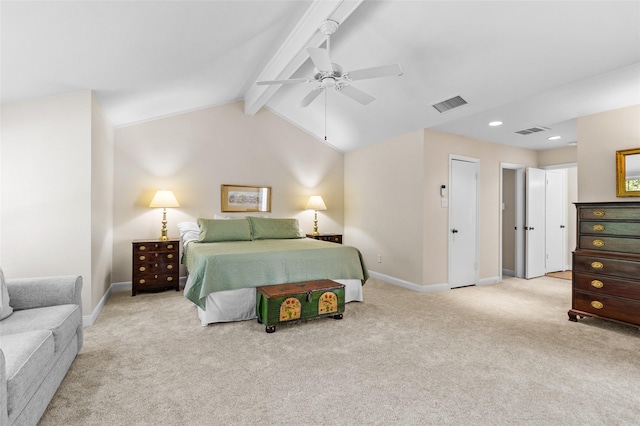 1146 Fountain View Dr Unit 204, Houston, TX 77057 - bedroom featuring light carpet, baseboards, ceiling fan, and recessed lighting