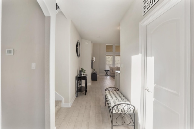5010 Trembling Aspen Ln, Rosenberg, TX 77471 - hall with light wood-type flooring and baseboards