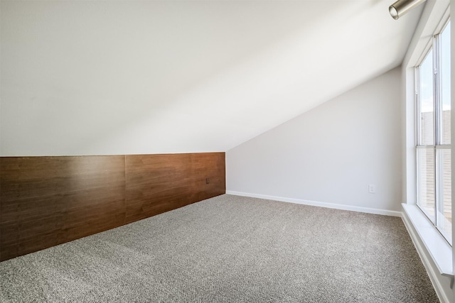 1326 Forest Home Dr, Houston, TX 77077 - bonus room featuring vaulted ceiling, carpet flooring, and healthy amount of natural light