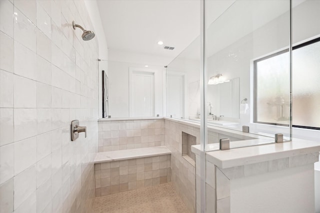 403 Venado View Ct, Conroe, TX 77304 - bathroom with tiled shower