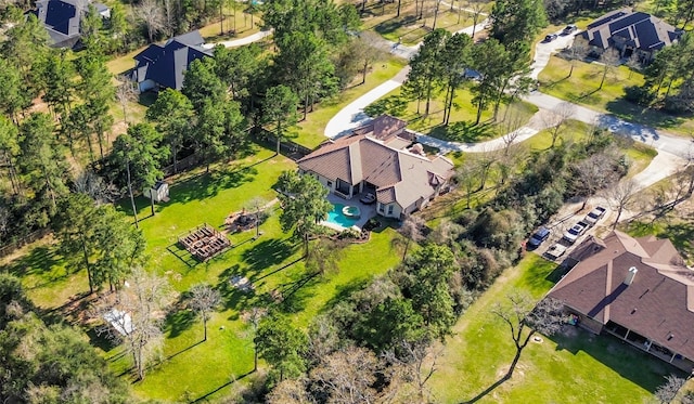 26122 Crown Ranch Blvd, Montgomery, TX 77316 - aerial view of residential area featuring a pool