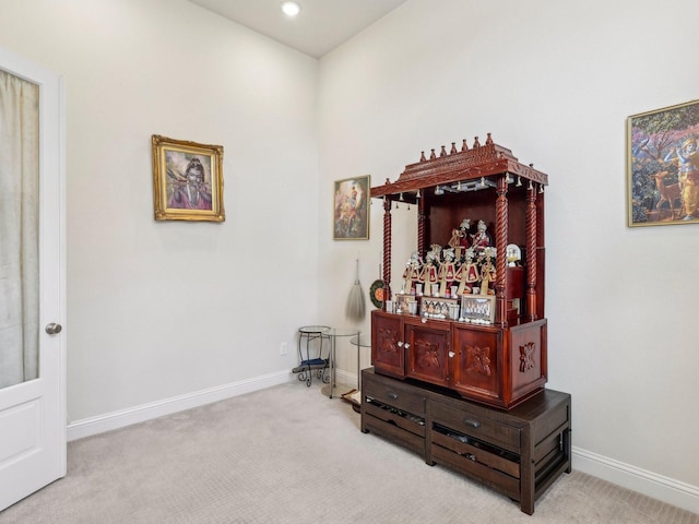 27419 Haywood Ln, Katy, TX 77494 - hallway with carpet flooring, baseboards, and recessed lighting