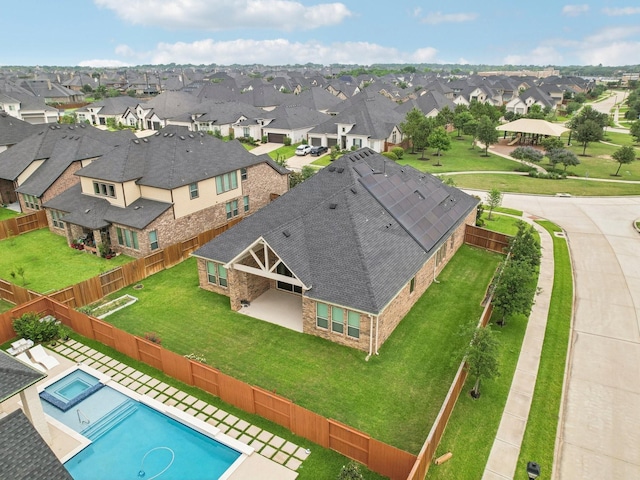 27419 Haywood Ln, Katy, TX 77494 - aerial perspective of suburban area featuring a pool area