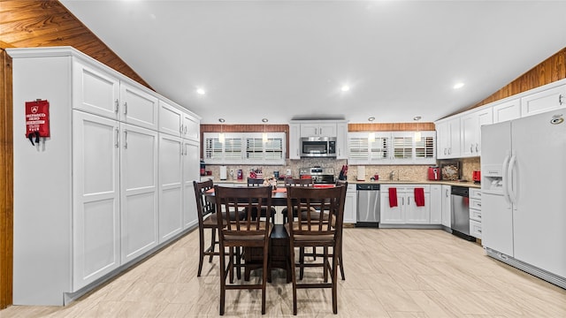 1417 8th St, San Leon, TX 77539 - dining space featuring recessed lighting