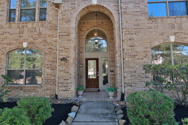 15106 Aragon Green Dr, Cypress, TX 77433 - doorway to property with brick siding