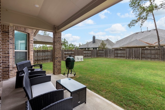 17505 Spice Merlot Ln, Conroe, TX 77302 - view of patio with a grill