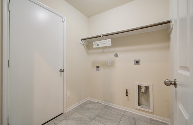 20615 Footstep Path, Katy, TX 77449 - laundry room with hookup for a gas dryer, hookup for a washing machine, baseboards, and hookup for an electric dryer