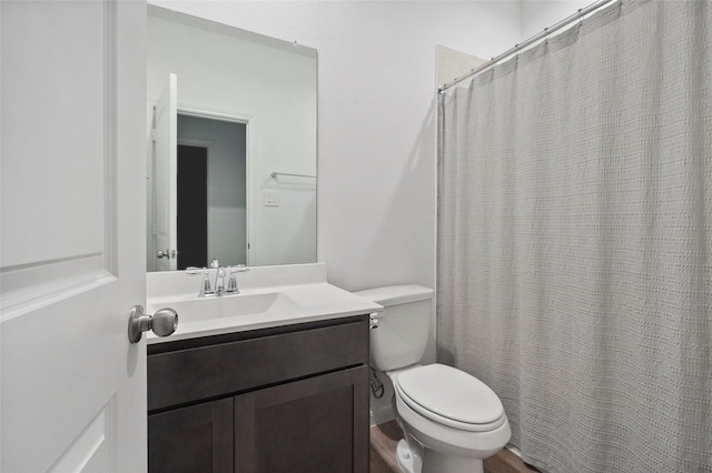177 Jim Hall Ln, New Waverly, TX 77358 - full bath with toilet, vanity, and a shower with curtain