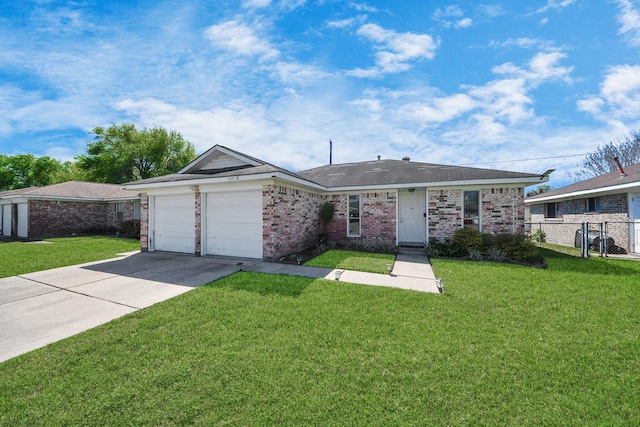 14518 Littleford St, Houston, TX 77045 - ranch-style house with driveway, a garage, and brick siding