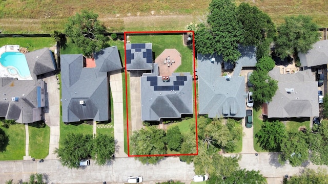 14011 Blazey Dr, Houston, TX 77095 - bird's eye view of a pool