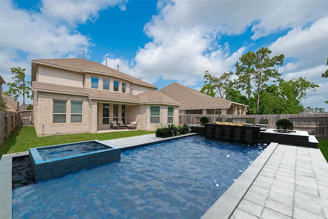 16826 Ellicott Rock Dr, Humble, TX 77346 - view of pool featuring a patio and a pool with connected hot tub