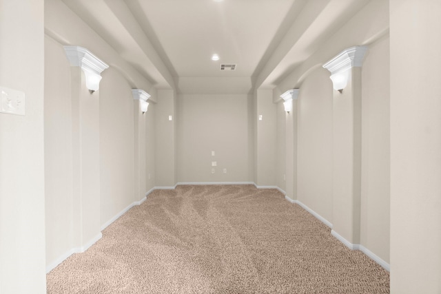 27303 Balson Forest Ln, Spring, TX 77386 - corridor featuring light carpet, baseboards, and recessed lighting