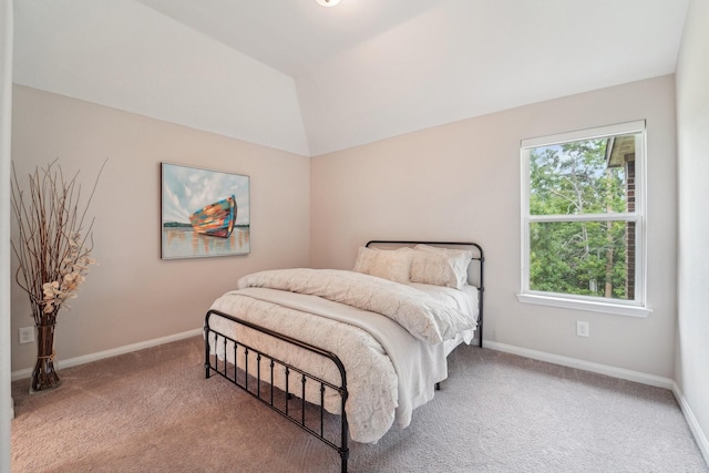 13710 Nubenbrook Lake Dr, Houston, TX 77044 - carpeted bedroom with baseboards and lofted ceiling