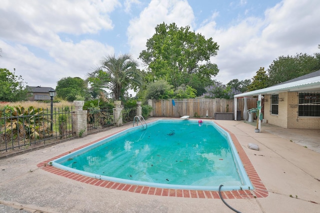 6003 Green Falls Dr, Houston, TX 77088 - view of pool with a patio and a fenced backyard