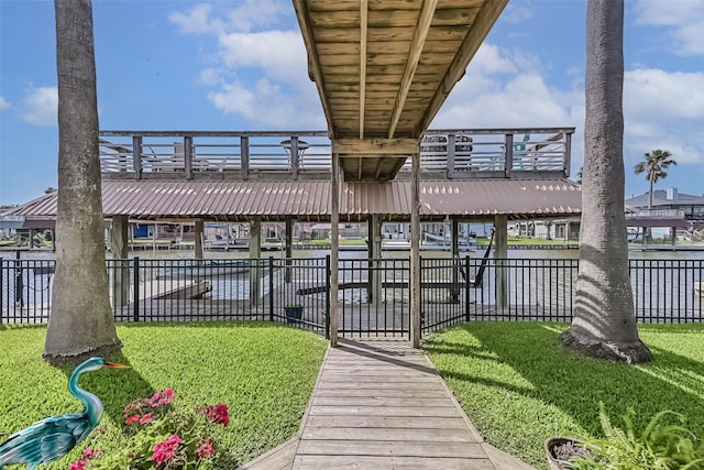 1309 Blue Heron St, Bayou Vista, TX 77563 - view of community with a water view