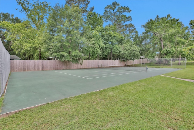12 Oakland Ct, Huntsville, TX 77340 - view of tennis court with community basketball court