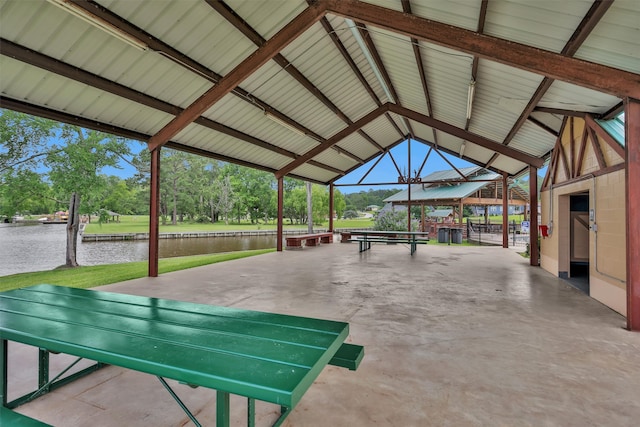 12 Oakland Ct, Huntsville, TX 77340 - view of home's community with a water view, a gazebo, and view of wooded area