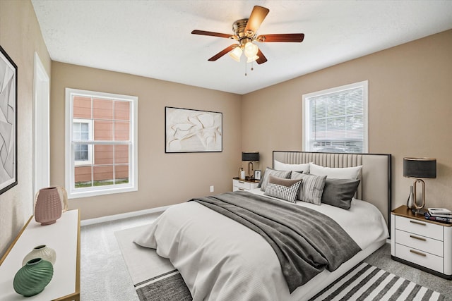 1904 Kansas St, Baytown, TX 77520 - bedroom featuring carpet floors and a ceiling fan