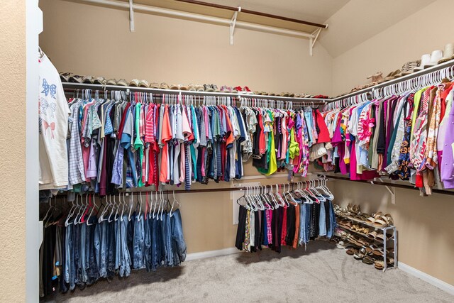 511 Summer Acres Ct, Rosenberg, TX 77469 - spacious closet with lofted ceiling and carpet
