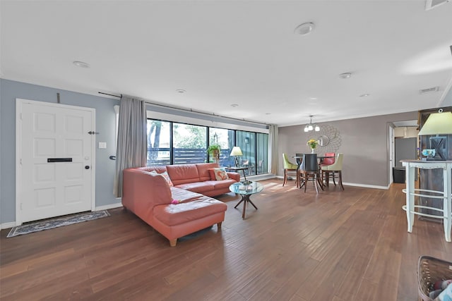 1202 Harbor View Dr, Galveston, TX 77550 - living room featuring wood finished floors and baseboards