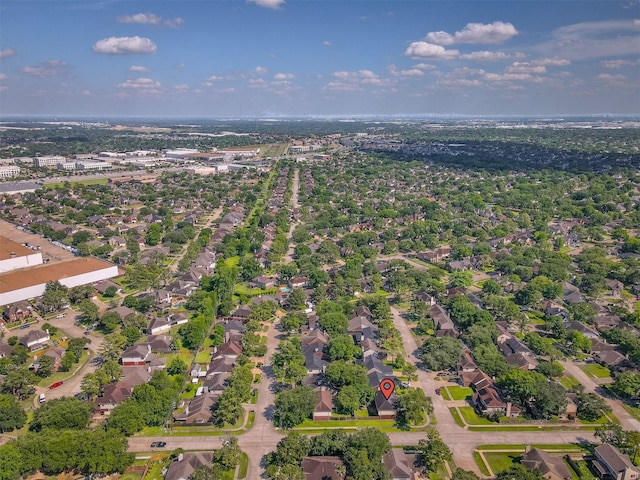 10030 Storm Meadow Dr, Houston, TX 77064 - aerial overview of property's location with nearby suburban area