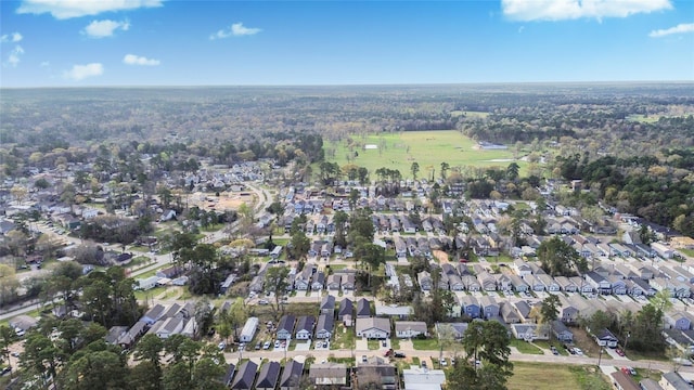 16893 W Forrestal, Montgomery, TX 77316 - aerial view of property and surrounding area with nearby suburban area and a forest
